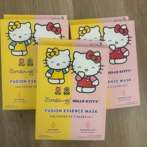 Hello Kitty Face Mask Bundle – 9 Sheet Masks – The Crème Shop K Beauty – New